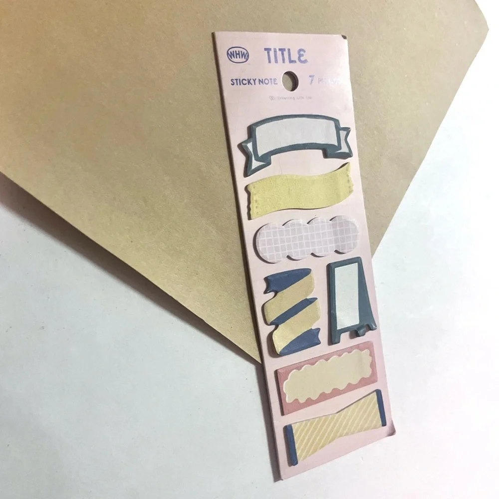 labels 🎉 Midori title banner tab sticky notes for planners bullet journal decor